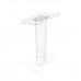 FixtureDisplays® Clear Church Pulpit Event Lectern Plexiglass Acrylic Debate Podium School Simplicy Design 23.3