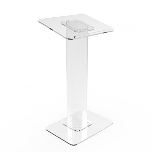 FixtureDisplays® Clear Church Pulpit Event Lectern Plexiglass Acrylic Debate Podium School Simplicy Design 23.3