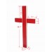 FixtureDisplays® Premium Metal & Acrylic Cross LED Lighted Cross, Christian Lighted Church Sign, Perfect for Indoors & Outdoors 18101-RED