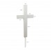 FixtureDisplays® Premium Metal & Acrylic Cross LED Lighted Cross, Christian Lighted Church Sign, Perfect for Indoors & Outdoors 18101-WHITE