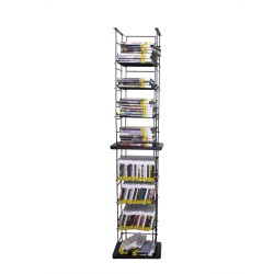 FixtureDisplays CD Tower Media Rack DVD Organizer Video Game Blu Ray Storage Holds 176 Single CDs 18469