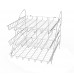 FixtureDisplays Metal Wire Rack for Chips Beverages Confectionaries Table Countertop 3-shelf Display 19392