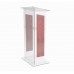 FixtureDisplays® Wood Acrylic Podium Church Pulpit, Clear Plexiglass 24X18X45