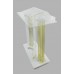 FixtureDisplays® Luxurious Acrylic Podium Plaxiglass Lucite Podium w/ Casters, Floor Standing Lectern, Elevated Reading Surface, Rolling Pulpit 21231