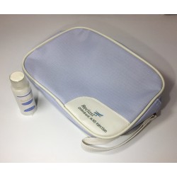 FixtureDisplays® Toiletry Bag-Portable Travel Organizer Cosmetic Make Up Bag Case Free Lotion