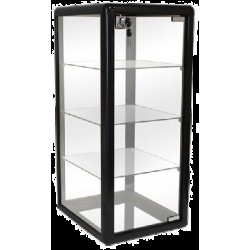 3 SHELF SILVER ALUMINUM SHOWCASE AKO0388