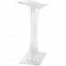 Assembled Clear Acrylic Podium Pulpit Lectern Curved Transparent 18X14X45